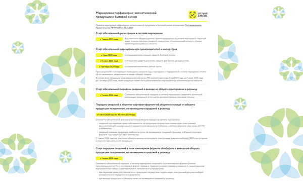 Маркировка парфюмерно-косметической продукции и бытовой химии