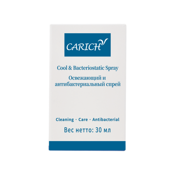 (Кол-во в коробке 48 шт) CARICH Освежающий антибактериальный спрей 30 мл