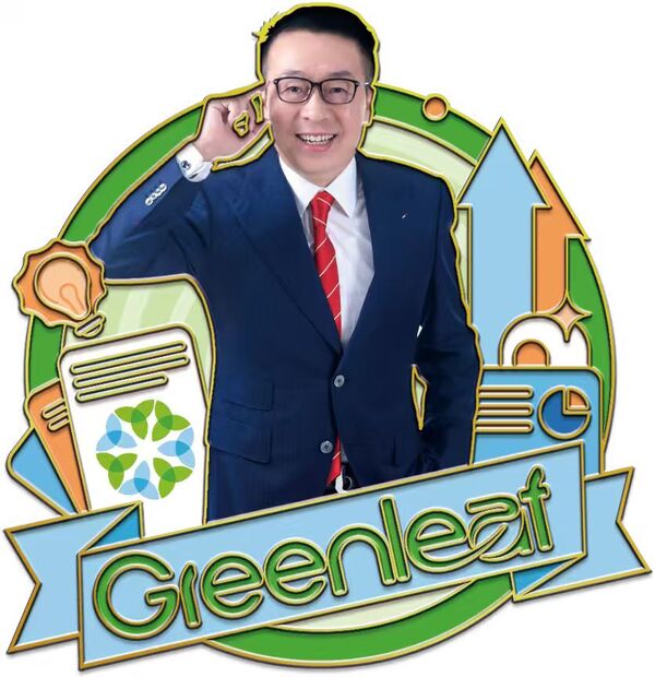 (Кол-во в коробке 300 шт)Greenleaf Магнит на холодильник  с изображением председателя компании / круглой формы