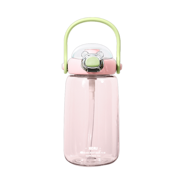 (Кол-во в коробке 60 шт) Бутылка для воды Tritan 640 мл, ярко-персиковая.