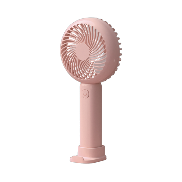 (Кол-во в коробке 100 шт) KARDLI Портативный маленький вентилятор Розовый