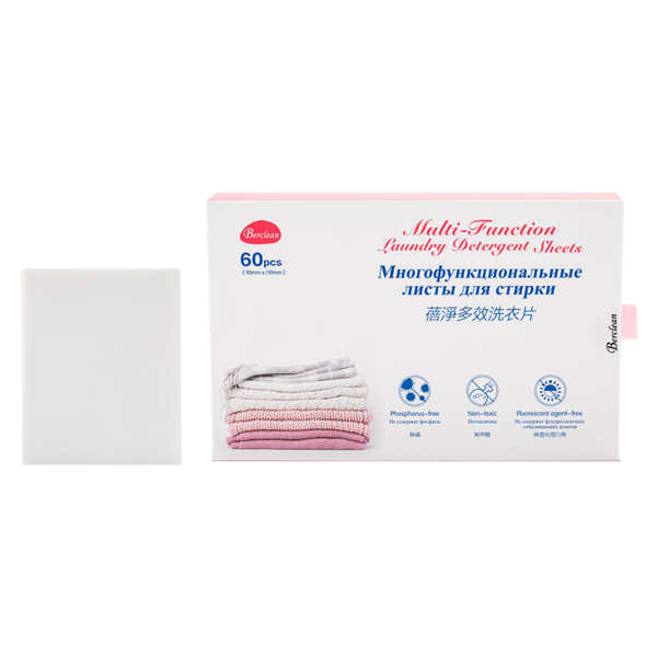Многофункциональные пластины для стирки белья Beijing, 60 шт. (с аннотацией на английском и русском языках)