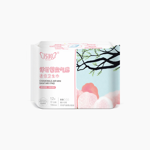 Su Ting Мини-гигиеническе прокладки с ромашкой 190 мм * 12 штук