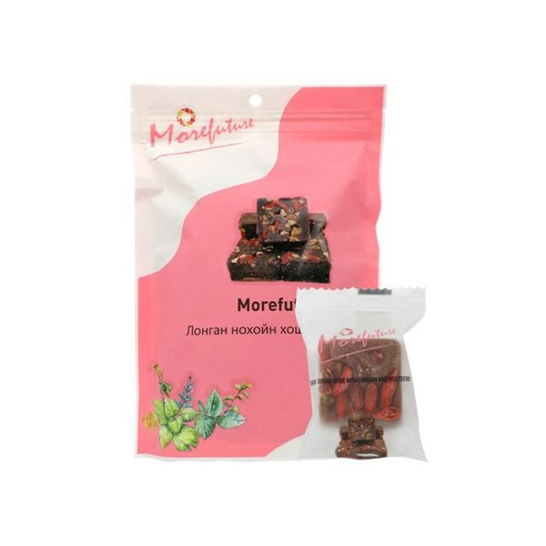 Коричневый сахар с имбирем в кубиках с ягодами Годжи и Лонган 250 г