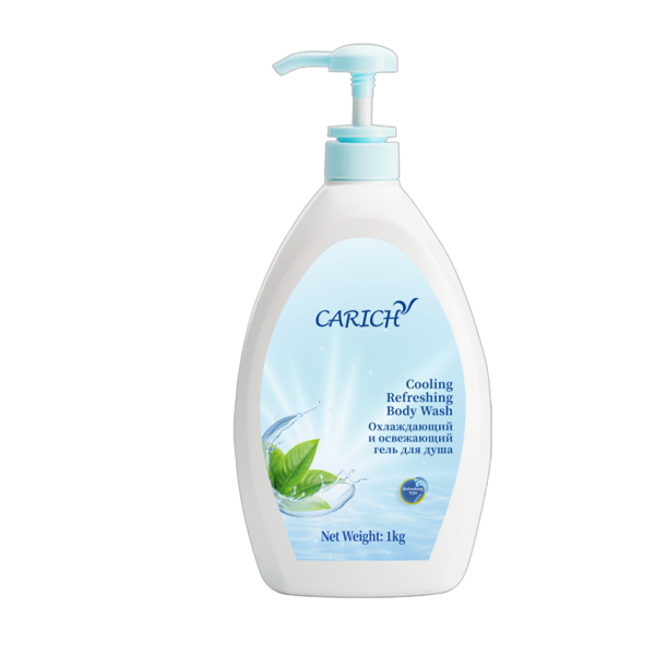 (Кол-во в коробке 20 шт) CARICH Cool& Refreshing Shower Gel CARICH Охлаждающий и Освежающий Гель для душа 1 кг