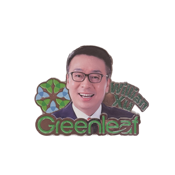 (Кол-во коробке 100 шт) Магнит на холодильник «Председатель Greenleaf» в подарочной коробке / синий костюм / 10 см.