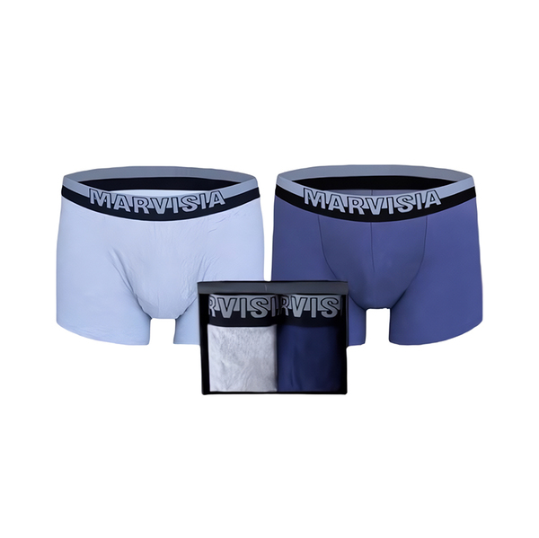MARVISIA Мужские трусы-боксеры Паркур -размер М цвет темно-синий голубой
