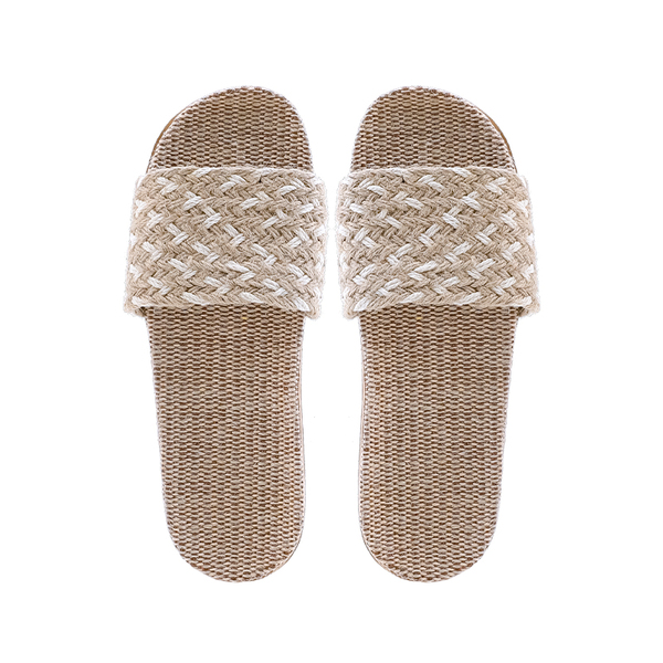 Kardli slippers（women) - Женские тапочки летние (39-40; *260мм*), (Подошва-Резина / Верх-Текстильные материал), (100 пар в коробке)