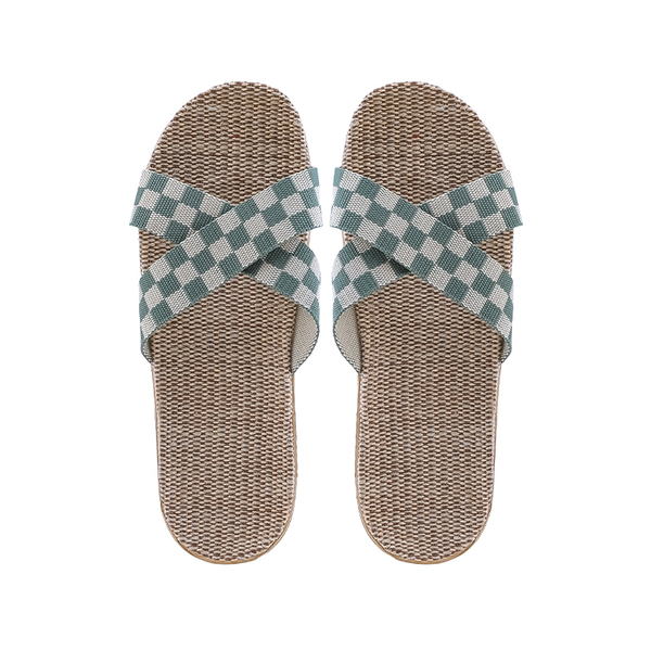 Kardli slippers（women) - Женские тапочки летние (37-38; *250мм*), (Подошва-Резина / Верх-Текстильные материал), (100 пар в коробке)