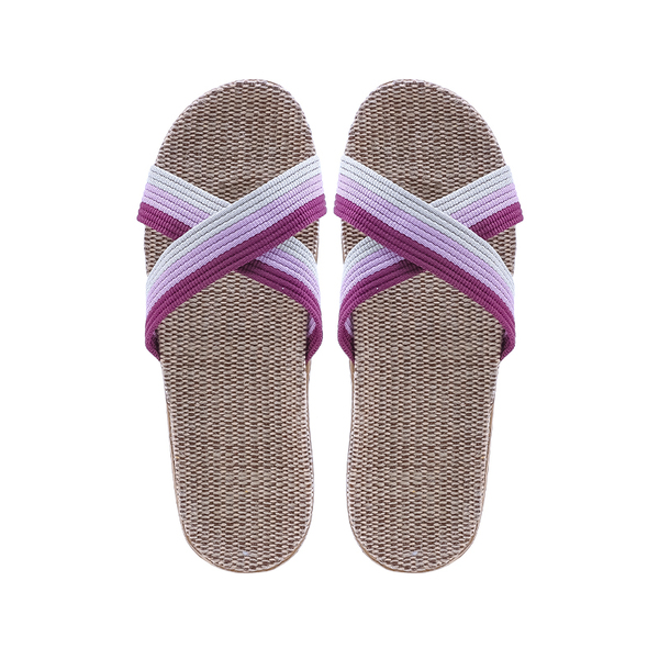 (Кол-во в коробке 100 шт)Kardli slippers（women) - Женские тапочки летние (39-40; *260мм*), (Подошва-Резина / Верх-Текстильные материал),