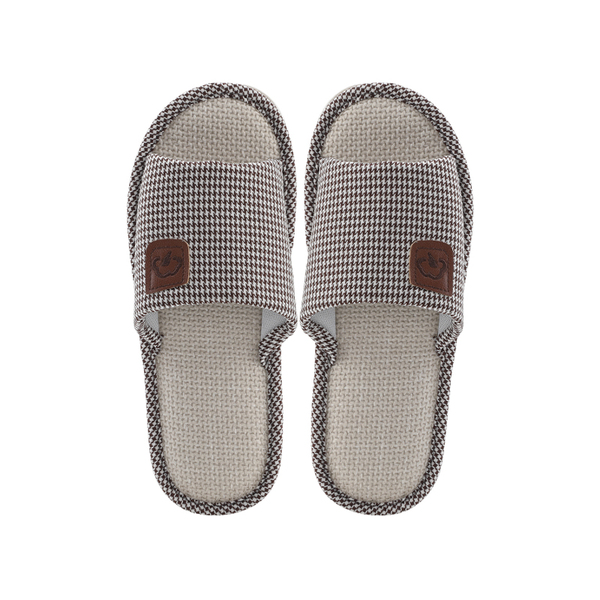 Kardli slippers（man) - Мужские тапочки летние (43-44; *290мм*), (Подошва-Резина / Верх-Текстильные материал), (100 пар в коробке)