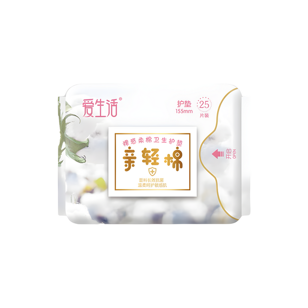 (Кол-во в коробке 100 шт) iLiFE Qinqingmian гигиенические прокладки 25шт.*155 мм