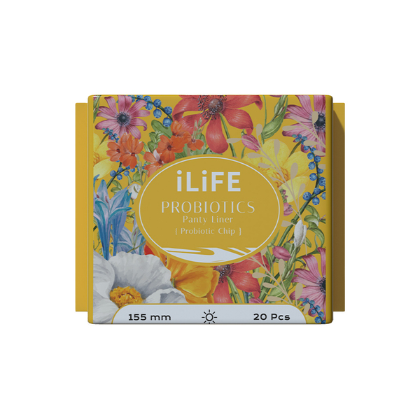 iLiFE probiotic daily sanitary liner 155mm/20pcs iLiFE Женский уходовый лайнер с пробиотиками 155мм/20шт