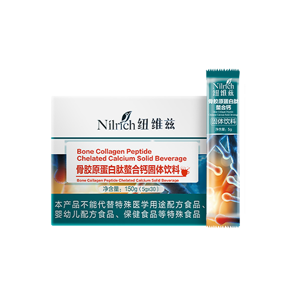 (Кол-во в коробке 45 шт) Nilrich Коллаген Пептид Хелатированный Кальций Порошок Твердый Напиток/150г