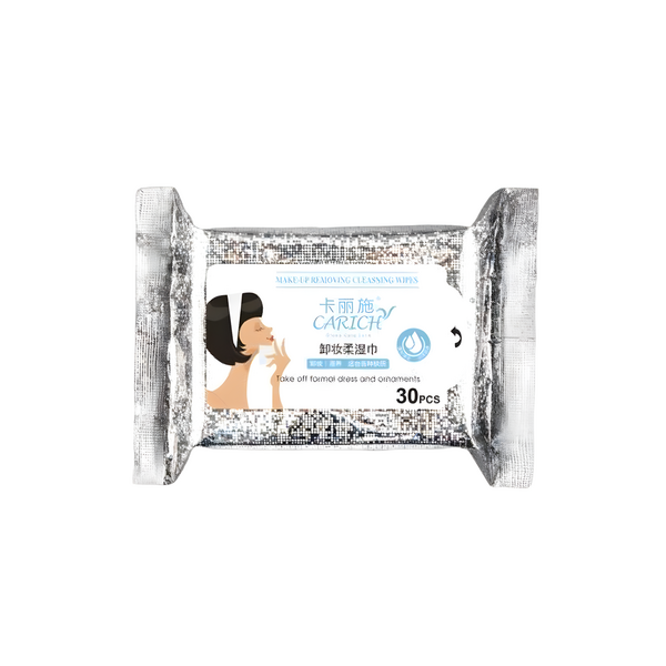 CARICH Влажные салфетки для снятия макияжа 30 шт.