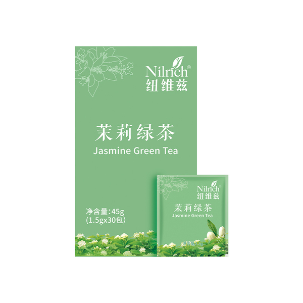 Кол-во в коробке 24 шт) Nilrich зеленый чай c жасмином 1.5g*30 маленький упаковка