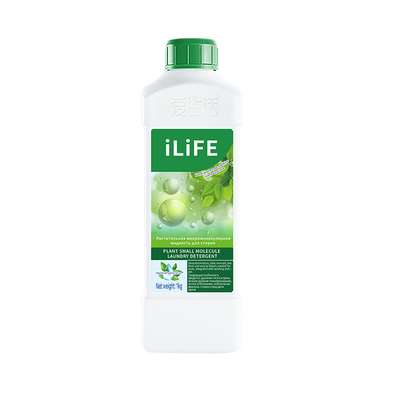 (Кол-во в коробке 20 шт) iLiFE Растительный мелкомолекулярный стиральный порошок 1 кг