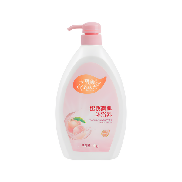 (Кол-во в коробке 20 шт) CARICH Омолаживающий гель для душа с персиком