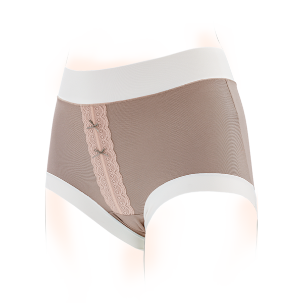 (Кол-во в коробке 40 шт) Женские трусы Maiweishi с высокой талией, средний абрикосовый цвет, один размер