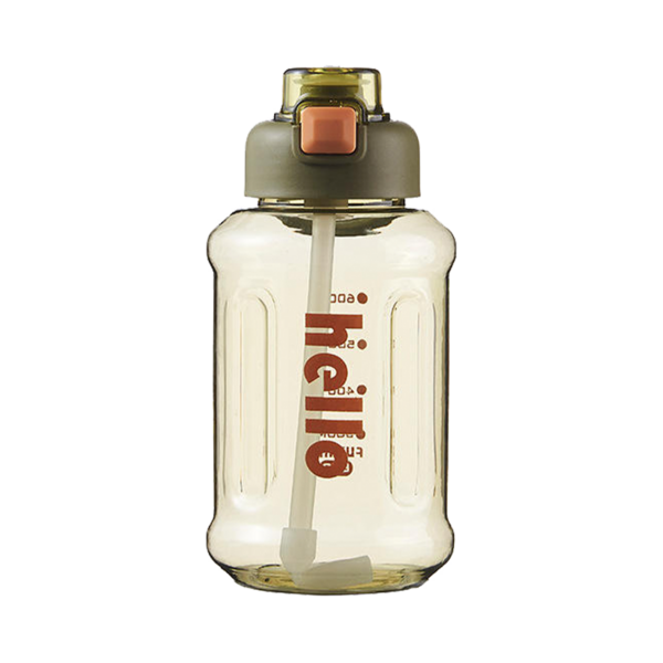 (Кол-во в коробке 60 шт) Greenleaf hello Бутылка для воды (зеленая)