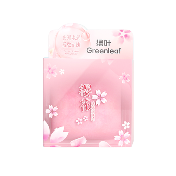 (Кол-во в коробке 20 шт) Greenleaf Увлажняющее туалетное мыло с цветами вишни, избавляющее от чесоточного зудня